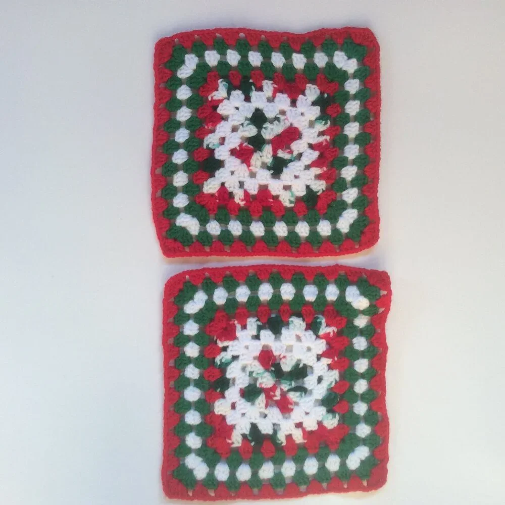 Handmade Crocheted Christmas Kitchen Set 5 Piece - Picture 3 of 4